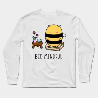 Bee Mindful - White Long Sleeve T-Shirt